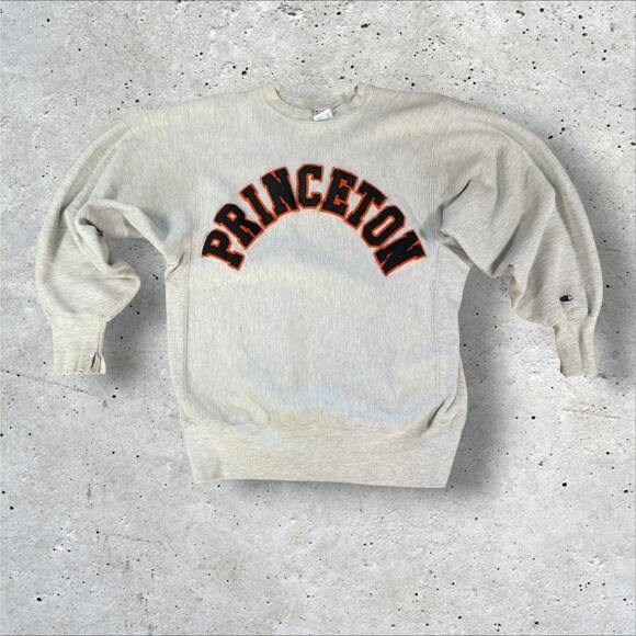 Champion Other - Vintage 80's Champion Reverse Weave Princeton Crewneck Sweatshirt Gray Large USA
